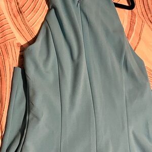 Elegant Blue Sleeveless Dress